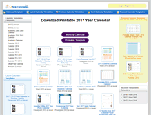 Tablet Screenshot of calendarstemplates.com